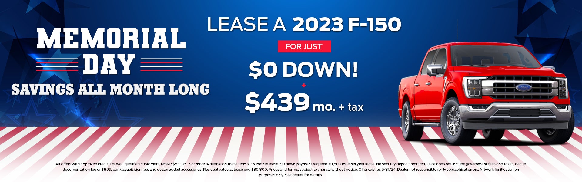 May Lease Webslide 2024 F150